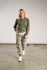 Adult Lounge Jogger - Plaid