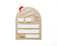 Load image into Gallery viewer, DEAR SANTA DRY ERASE SIGN