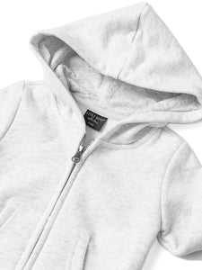 Classic Zip Hoodie - Light Heather Grey