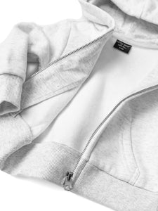 Classic Zip Hoodie - Light Heather Grey