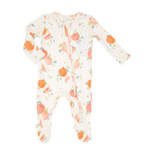 Load image into Gallery viewer, 2 Way Zipper Footie - Spring Peaches