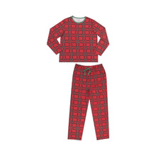 Load image into Gallery viewer, Adult L/S Loungewear Set W/ Pockets - Vintage Holiday Plaid