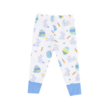 Load image into Gallery viewer, Short Sleeve  Loungewear Set - Easter Bunnies Blue