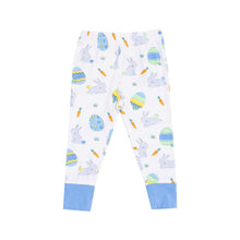 Load image into Gallery viewer, Short Sleeve  Loungewear Set - Easter Bunnies Blue