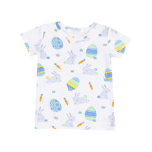 Load image into Gallery viewer, Short Sleeve  Loungewear Set - Easter Bunnies Blue