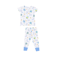 Load image into Gallery viewer, Short Sleeve  Loungewear Set - Easter Bunnies Blue