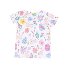 Load image into Gallery viewer, Short Sleeve Loungewear Set - Easter Bunnies Pink