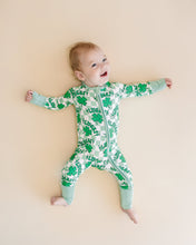 Load image into Gallery viewer, Bamboo Zip Romper | Lucky Shamrock