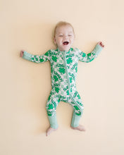 Load image into Gallery viewer, Bamboo Zip Romper | Lucky Shamrock