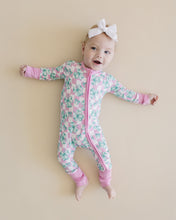 Load image into Gallery viewer, Bamboo Zip Romper | Shamrock &amp; Bows