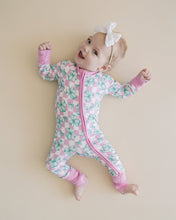 Load image into Gallery viewer, Bamboo Zip Romper | Shamrock &amp; Bows