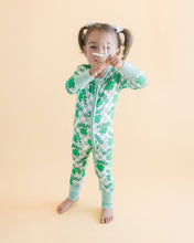 Load image into Gallery viewer, Bamboo Zip Romper | Lucky Shamrock