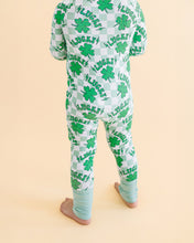 Load image into Gallery viewer, Bamboo Zip Romper | Lucky Shamrock