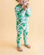 Load image into Gallery viewer, Bamboo Zip Romper | Lucky Shamrock