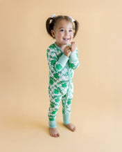 Load image into Gallery viewer, Bamboo Zip Romper | Lucky Shamrock