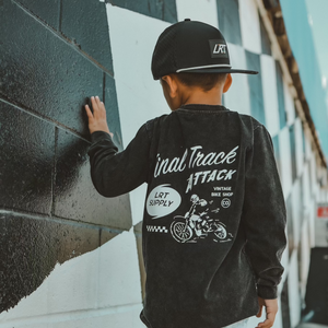 THE FINAL TRACK ATTACK LONG SLEEVE TEE - MIDNIGHT