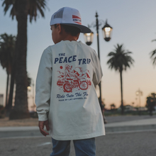 Load image into Gallery viewer, THE PEACE TRIP LONG SLEEVE TEE - VINTAGE WHITE