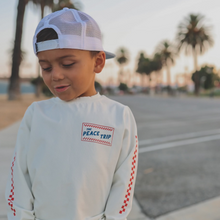 Load image into Gallery viewer, THE PEACE TRIP LONG SLEEVE TEE - VINTAGE WHITE