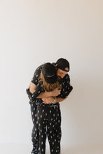 Load image into Gallery viewer, Bamboo Two Piece Pajamas | Midnight Lightning Bolt