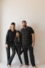 Load image into Gallery viewer, Bamboo Two Piece Pajamas | Midnight Lightning Bolt