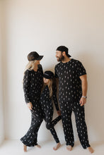 Load image into Gallery viewer, Bamboo Two Piece Pajamas | Midnight Lightning Bolt