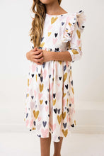 Load image into Gallery viewer, I Heart You Ruffle Twirl Dress