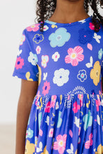 Load image into Gallery viewer, Floral Frenzy S/S Pocket Twirl Dress