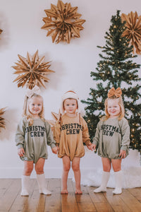 Christmas Crew Sweatshirt Romper - more colors