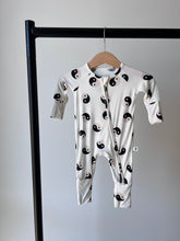 Load image into Gallery viewer, Bamboo Zip Pajamas | Black &amp; White Yin Yang