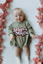 Load image into Gallery viewer, Believe in the Magic Christmas Sweatshirt Romper