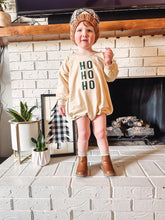 Load image into Gallery viewer, HO HO HO Christmas Sweatshirt Romper