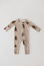 Load image into Gallery viewer, Bamboo Zip Pajamas | Gingerbread