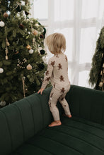 Load image into Gallery viewer, Bamboo Zip Pajamas | Gingerbread