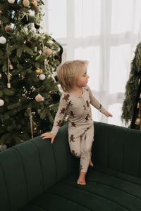 Bamboo Zip Pajamas | Gingerbread