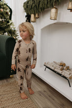 Load image into Gallery viewer, Bamboo Zip Pajamas | Gingerbread