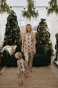 Bamboo Zip Pajamas | Gingerbread