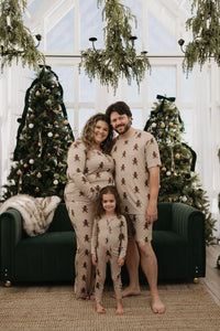 Bamboo Zip Pajamas | Gingerbread