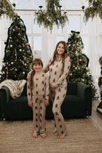 Load image into Gallery viewer, Pre-Teen Flare Bamboo Pajamas | Gingerbread