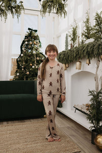 Pre-Teen Flare Bamboo Pajamas | Gingerbread