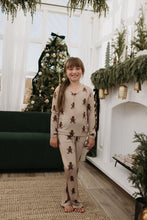 Load image into Gallery viewer, Pre-Teen Flare Bamboo Pajamas | Gingerbread