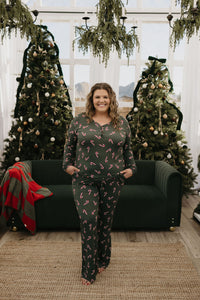 Women's Bamboo Pajamas | Candy Cane Lane