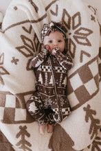 Load image into Gallery viewer, Bamboo Zip Pajamas | Forever Fair Isle