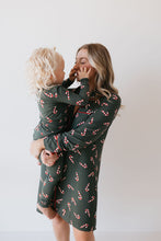 Load image into Gallery viewer, Bamboo Two Piece Pajamas | Candy Cane Lane