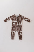 Load image into Gallery viewer, Bamboo Zip Pajamas | Forever Fair Isle