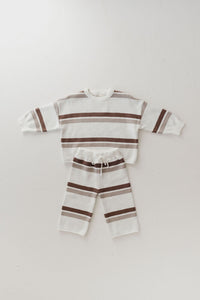 Knit Pant Set | Woodland Stripe