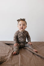 Load image into Gallery viewer, Bamboo Zip Pajamas | Faded Brown Checkerboard