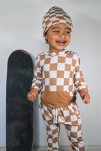 Load image into Gallery viewer, Ribbed Check Collection: Camel Jogger Set