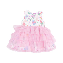 Load image into Gallery viewer, Twirly Tank Tutu Dress - Easter Bunnies Pink