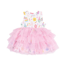 Load image into Gallery viewer, Twirly Tank Tutu Dress - Easter Bunnies Pink