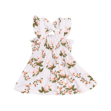 Load image into Gallery viewer, Ruffle Strap Smocked Top and Diaper Cover - Floating Magnolia